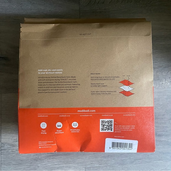 Modibodi Sustainable Active Cami (Aubergine) - Picture 6 of 6